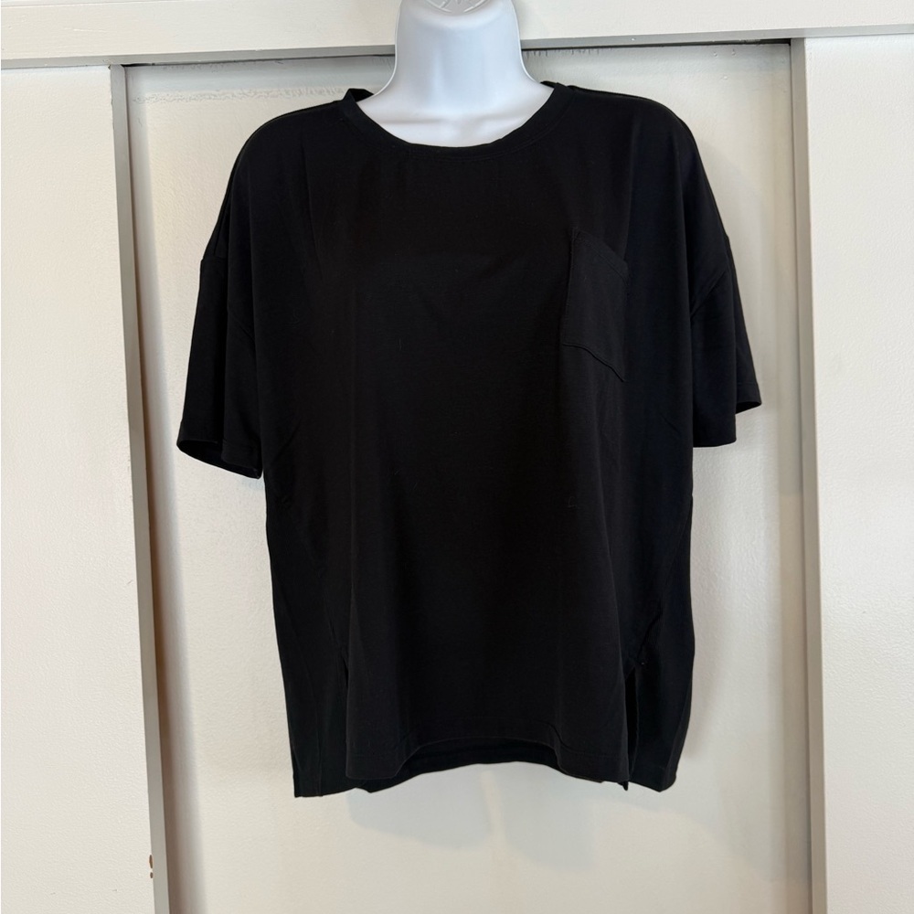 Bare Necessities Black/White Floral Short & Three Black Tops Lounge PJs - Picture 6 of 16